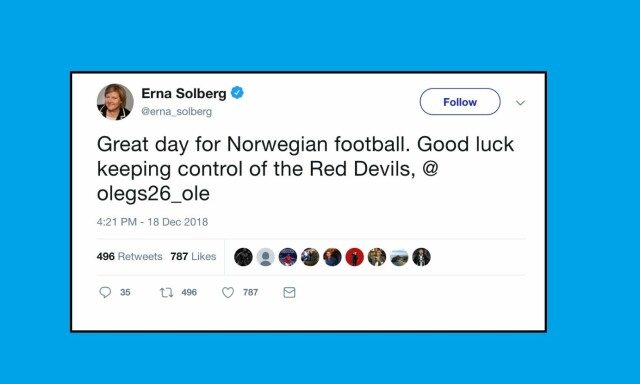 Erna Solberg fikk endelig rett etter Twitter-«tabbe»
